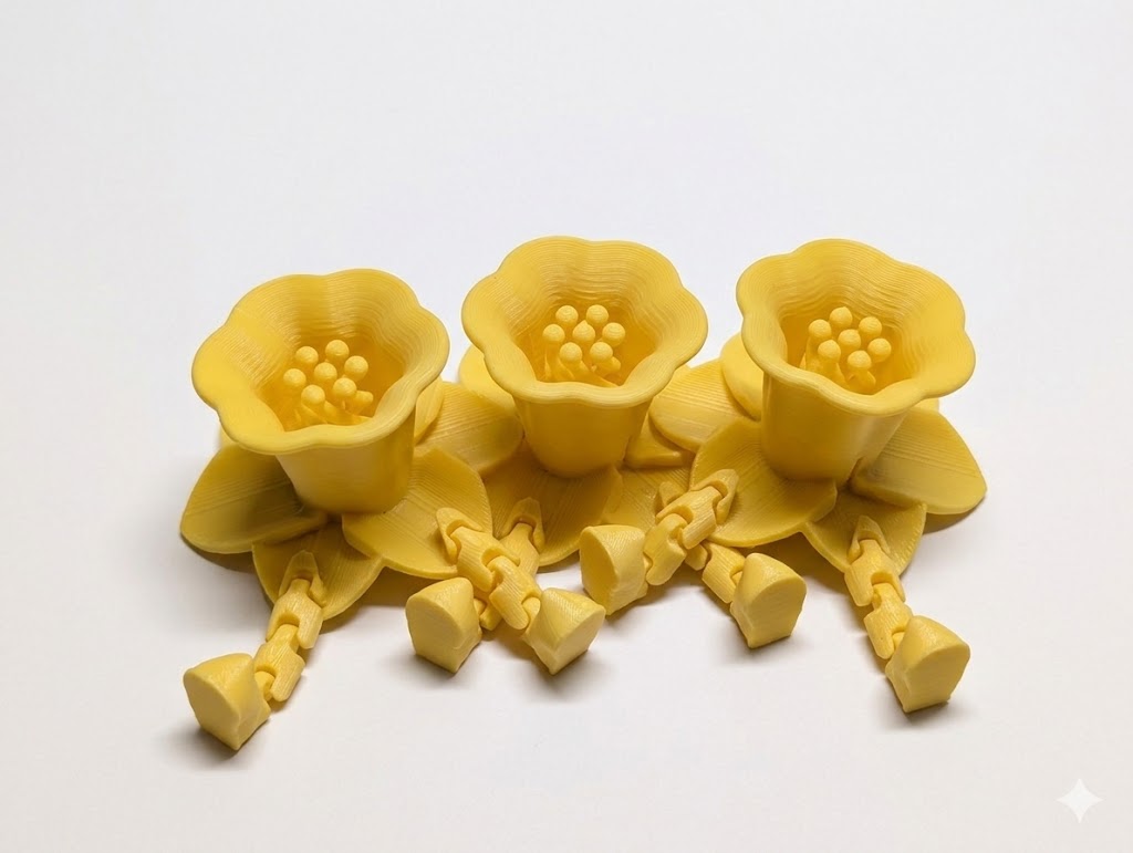 3 Нарцисса на ножках